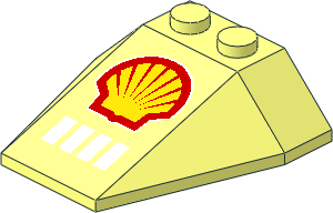 Wedge  4 x  4 Triple with Shell Logo Pattern