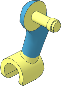 Figure Friends Male Right Arm with Dark Azure Sleeve Pattern