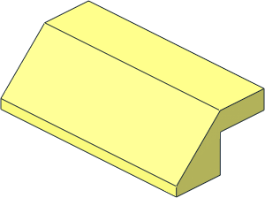 Slope Brick 45  2 x  4 with Cutout without Studs