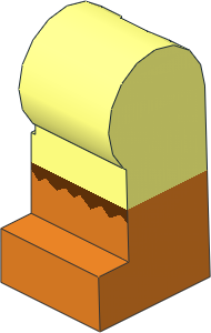 Minifig Leg Left with Orange Feet Pattern