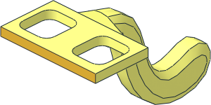 Minifig Tail Cat with Metallic Gold Belt Pattern