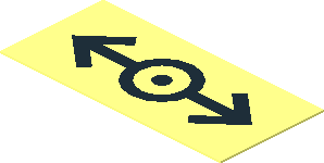 Sticker  0.7 x  1.5 with Black Train Logo (2006)