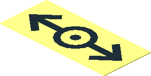 Sticker  0.8 x  1.8 with Black Train Logo (2006)