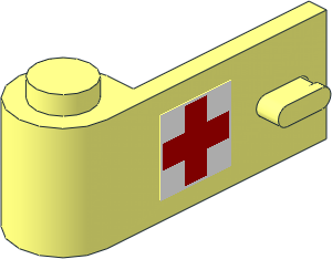 Door  1 x  3 x  1 Left with Red Cross Sticker