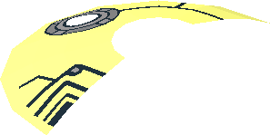 ~Dish  2 x  2 Inverted with Machinery Pattern - Half