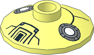 Dish  2 x  2 Inverted with Machinery Pattern