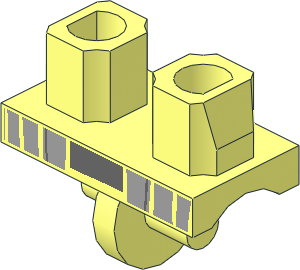 Minifig Hips with Light Bluish Grey Trench Coat Pattern