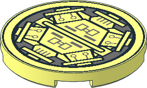 Tile  3 x  3 Round with SW Airlock Door Machinery Pattern