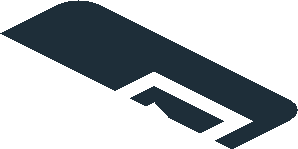 ~Sticker  0.8 x  1.9 with White Logos on Black Background Right - First Face