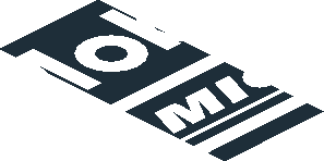 ~Sticker  0.8 x  1.9 with White Logos on Black Background Right - Fourth Face