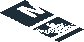 ~Sticker  0.8 x  1.9 with White Logos on Black Background Right - Fifth Face