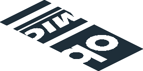 ~Sticker  0.8 x  1.9 with White Logos on Black Background Left - Third Face