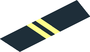 ~Sticker  1.2 x  3.9 with Red "PORSCHE" on Black Background - Second Face