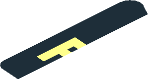 ~Sticker  1.2 x  3.9 with Red "PORSCHE" on Black Background - First Face