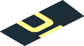 ~Sticker  1.2 x  3.9 with Red "PORSCHE" on Black Background - Fourth Face