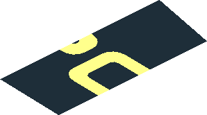 ~Sticker  1.2 x  3.9 with Red "PORSCHE" on Black Background - Third Face