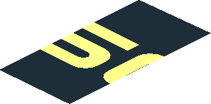 ~Sticker  1.2 x  3.9 with Red "PORSCHE" on Black Background - Seventh Face