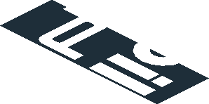 ~Sticker  0.8 x  3.0 with White Logos on Black Background Left - Tenth Face