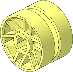 Wheel Rim 10 x 14 with Fake Bolts and  6 Spokes