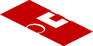 ~Sticker  0.8 x  1.9 with White CapitalSource Logo on Red Background Right - Second Face