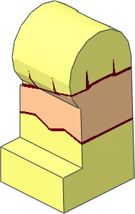 Minifig Leg Left with Skirt, Boot and Light Nougat Leg Pattern