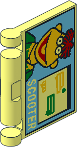 Minifig Book Cover with "Scooter" on Laptop Screen Pattern