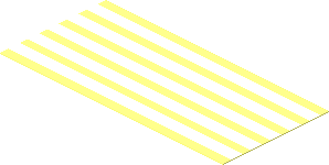 Sticker  1.6 x  3.5 with White/Clear Stripes