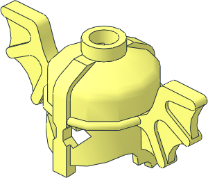 Minifig Helmet with Bat Wings