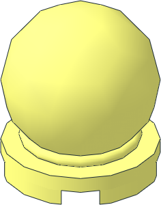 Tile  2 x  2 Round with Globe  2 x  2 x  2