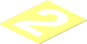 =Sticker  1.2 x  1 with White "2"