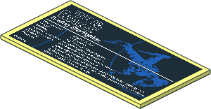 Tile  8 x 16 Type 2 with SW B-wing Starfighter Specifications Sticker