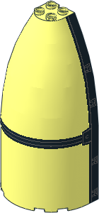 Panel Cone  4 x  6 x 10 Elliptic Parabolic with A-Wing Stickers