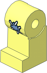 Minifig Leg Right with Medium Blue Patch Pattern