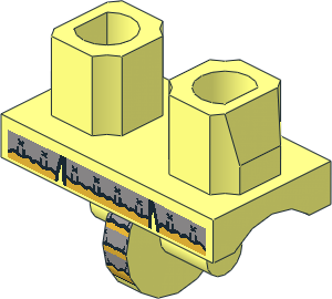 Minifig Hips with Samurai Armour Pattern