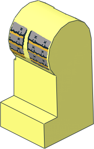 Minifig Leg Left with Samurai Armour Pattern