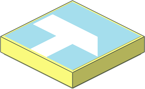 Tile  2 x  2 with White Sledgehammer Sticker