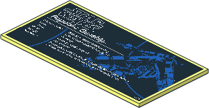 Tile  8 x 16 Type 2 with SW Republic Gunship Specifications Sticker