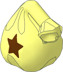 Minifig Sack with Hand Grab with Reddish Brown Pattern