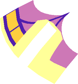 ~Dish  6 x  6 Inverted - No Studs with Handle White Horse with Metallic Gold Mane and Metallic Pink Border Pattern - 1/8th Handle