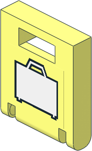 Container Box  2 x  2 x  2 Door with White Suitcase Sticker