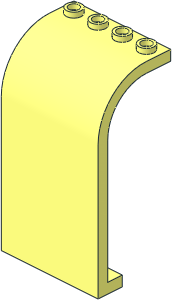 Panel  3 x  4 x  6 with Curved Top with Airport Shuttle Route Map Sticker