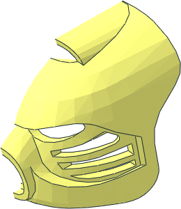 ~Constraction Mask Hau Elongated with Axle - Half