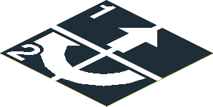 Sticker  1.9 x  1.9 with White Arrows Up and Curved Clockwise, Numbers One and Two on Black Background