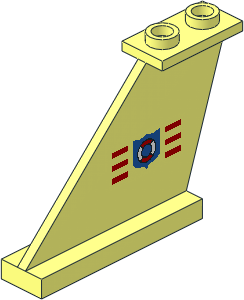 Tail  4 x  1 x  3 with Coastguard Logo Left Sticker