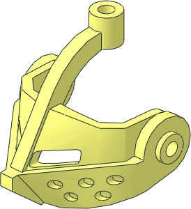 Minifig Helmet Visor Pointed with Squared Nose