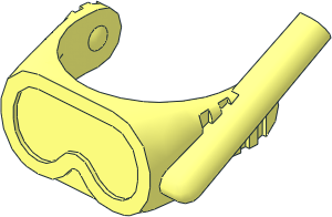 Minifig Helmet Visor Diver Mask