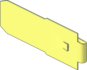 ~Electric 9V Battery Box  4 x 14 x  4 Bottom - Contact Horizontal Long