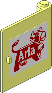 Door  1 x  5 x  4 Right with Arla Dairy Logo Sticker