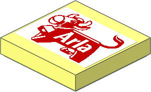 Tile  2 x  2 with Arla Dairy Logo Sticker