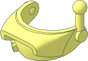 Minifig Helmet Visor Shielded with Antenna